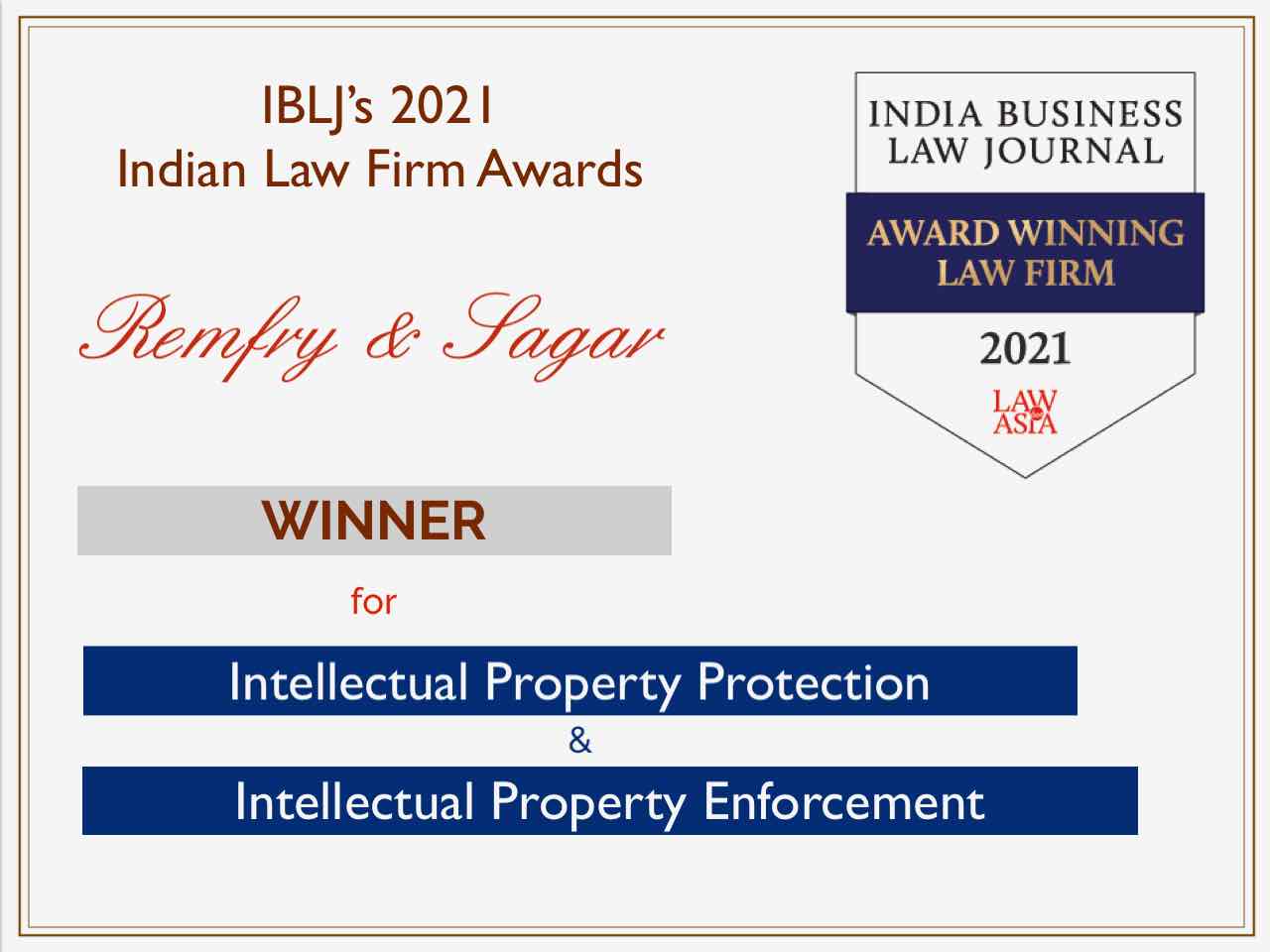 IBLJ’s 2021 Indian Law Firm Awards